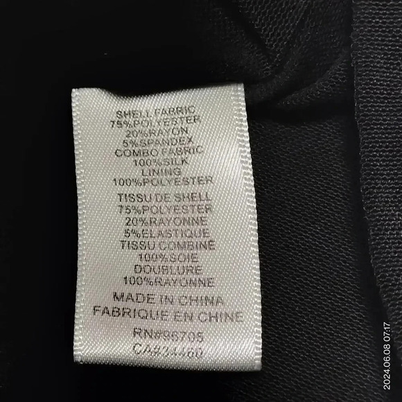 Rebecca Taylor Size Sm/Med Black Eyelet Center Back zipper silk lined skirt - Picture 6 of 10